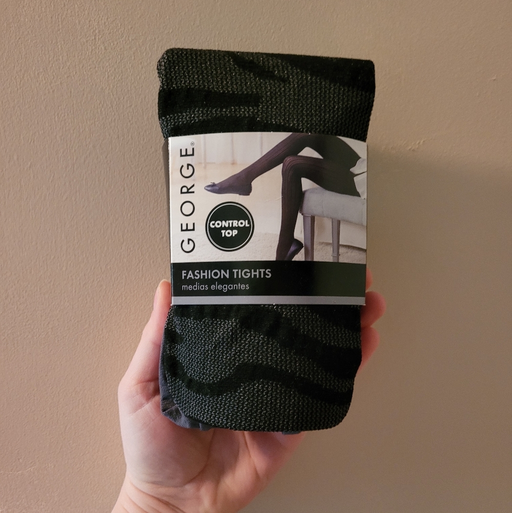 NWT George control top fashion tights